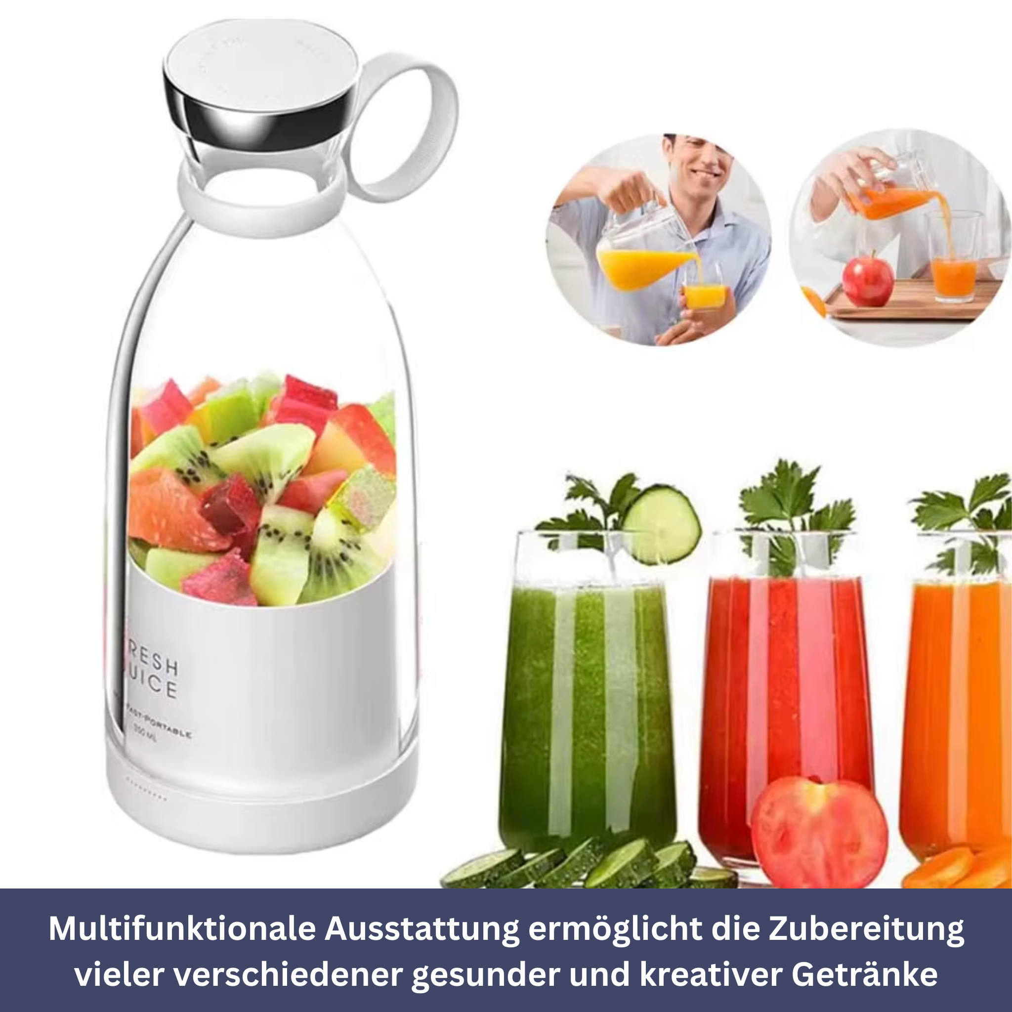 Electric mini blender for juice and smoothie