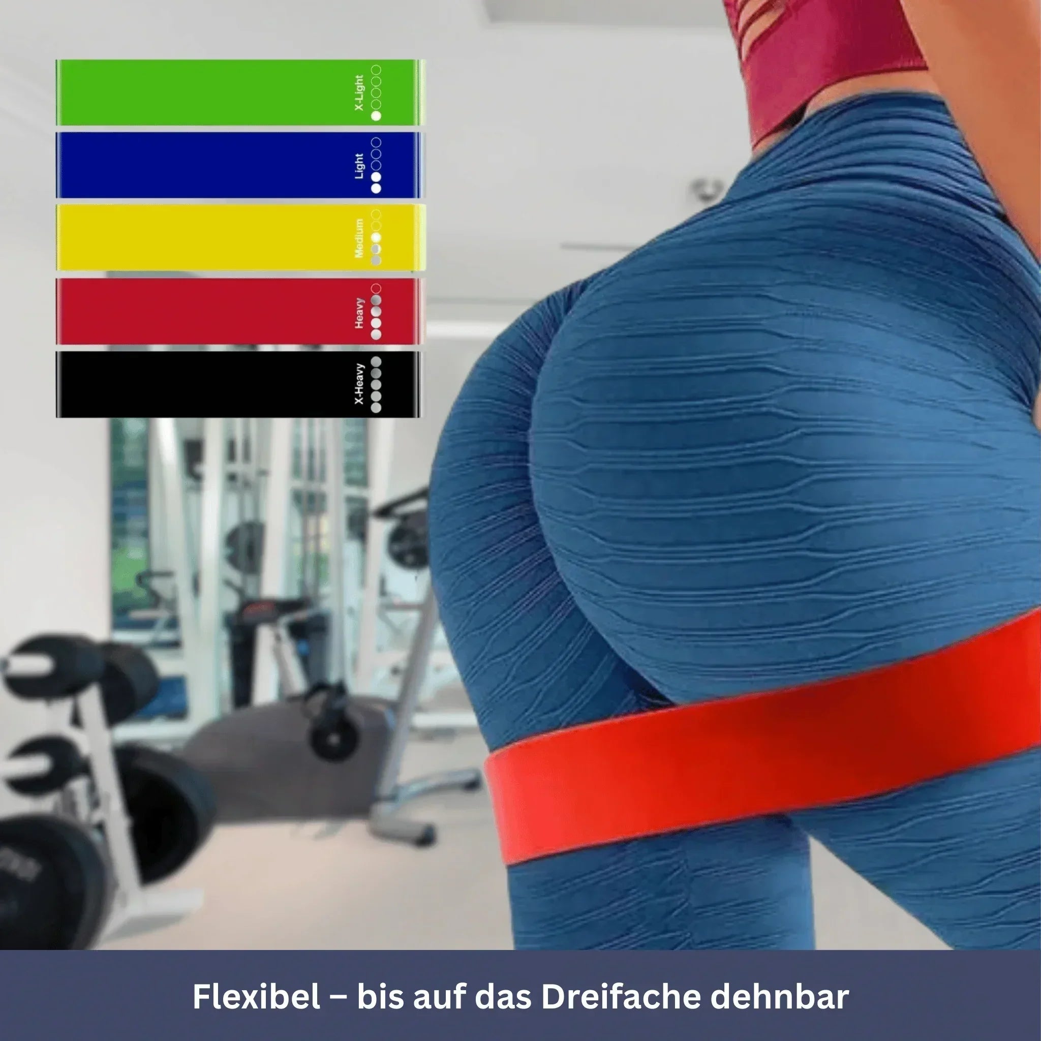 5er Set Fitness Resistance Bänder
