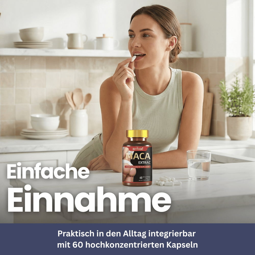 Bio Maca Wurzel Kapseln mit Ginseng & Ashwagandha