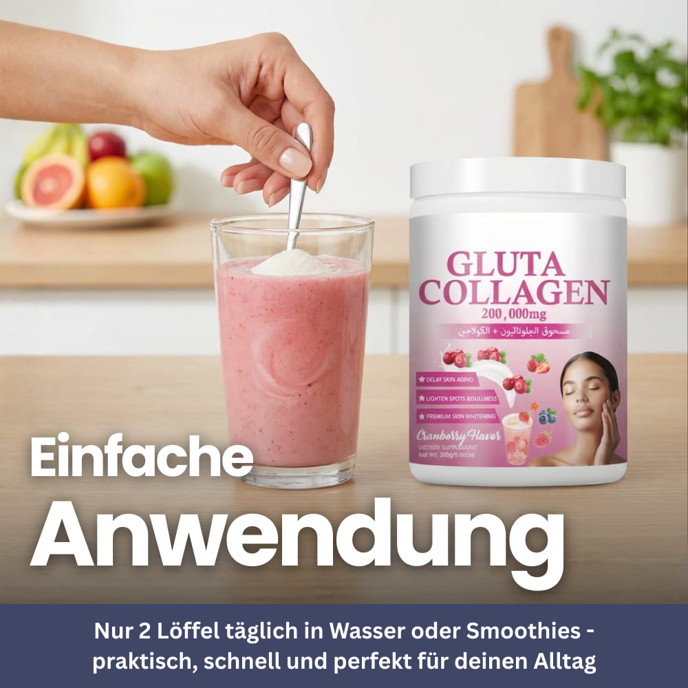 Glutathion & Kollagen Pulver – Beauty Drink für Frauen
