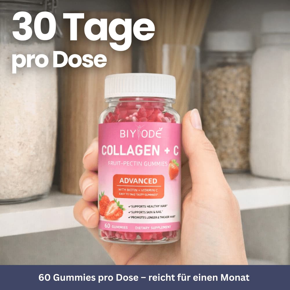 Kollagen + Vitamin C Gummies für Haut, Haare & Nägel