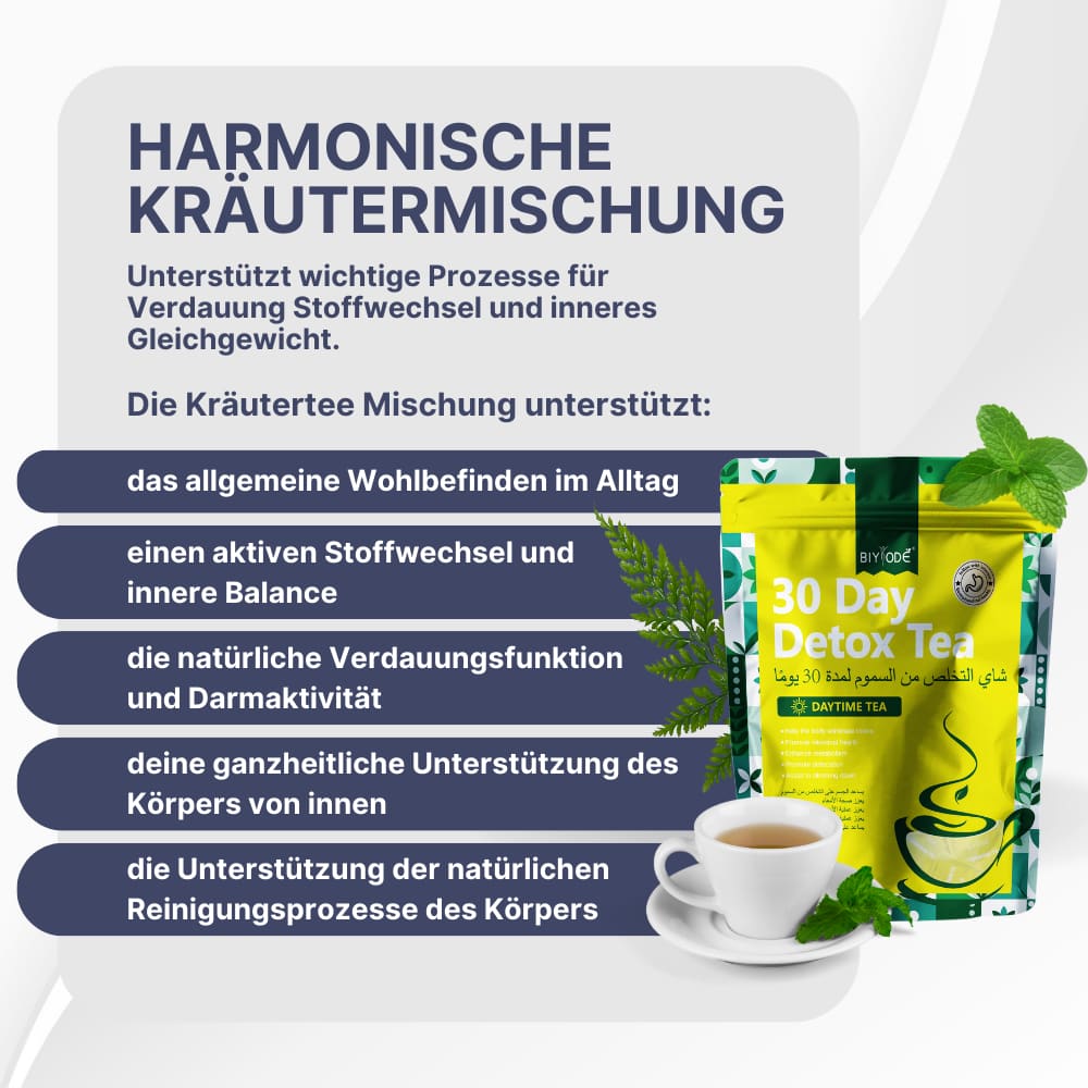 Kräutertee-Mischung mit Grüntee, Cassia-Samen & Zitronengras