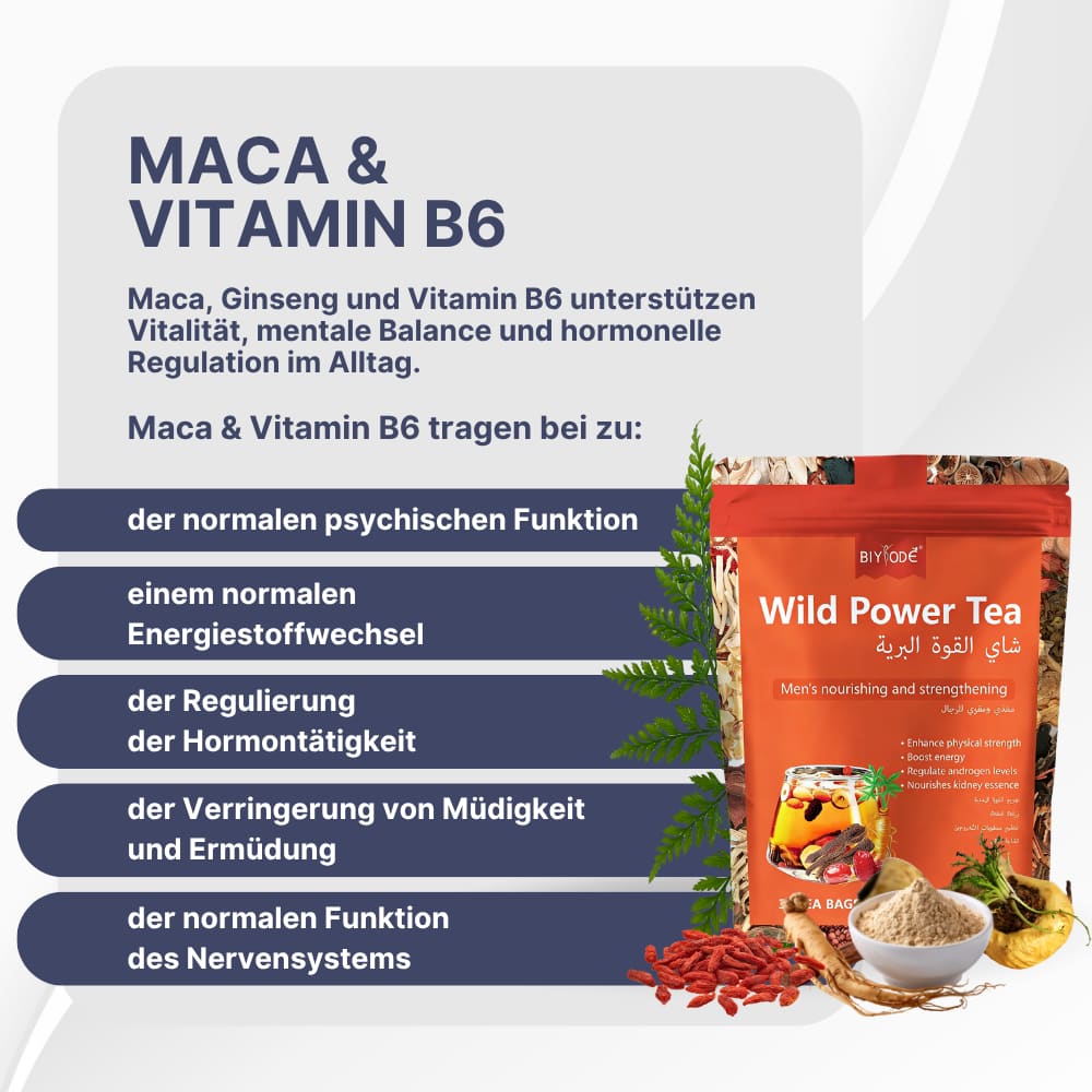 Herbal Tea with Ginseng & Maca