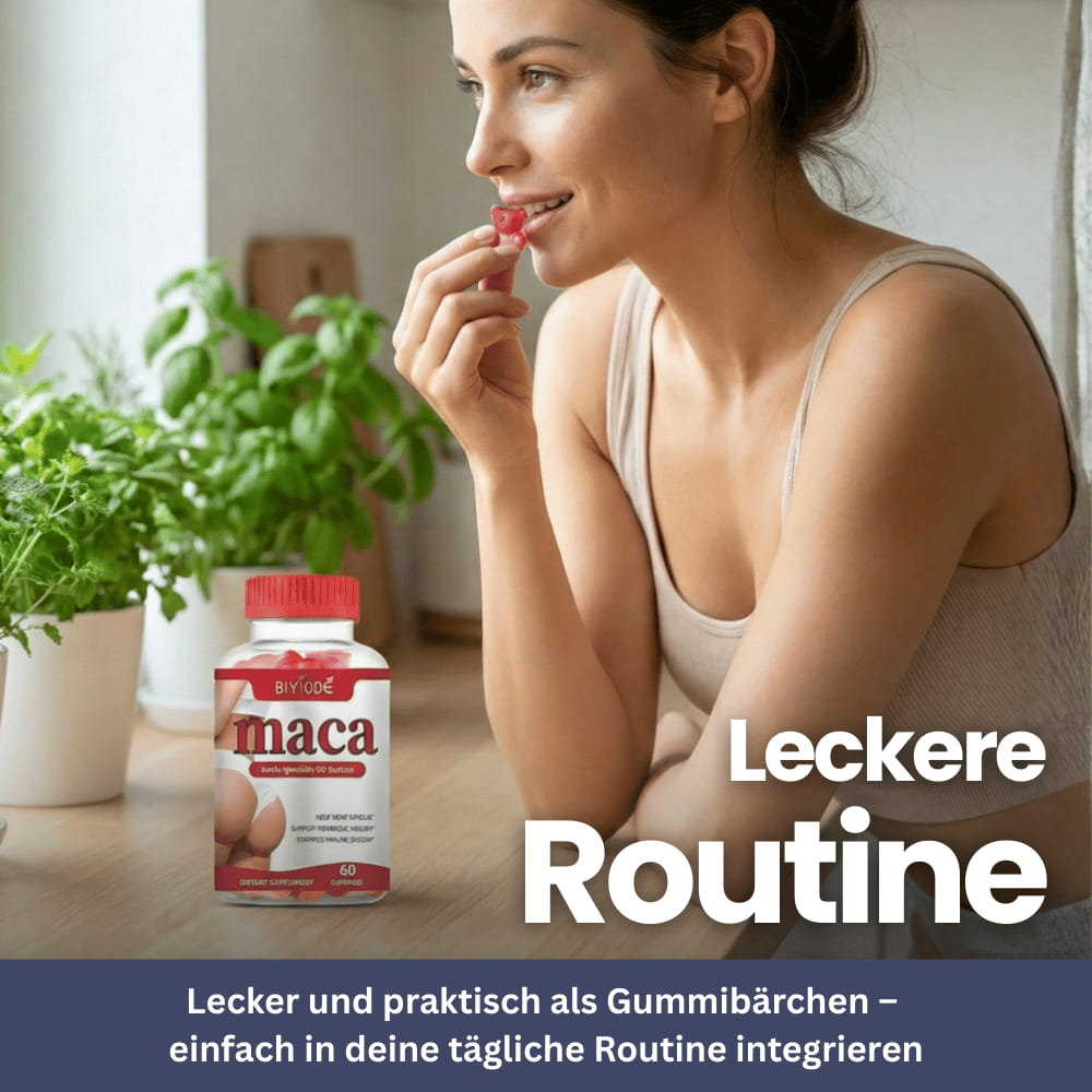 Maca Gummies für Frauen – Energie & Wohlbefinden