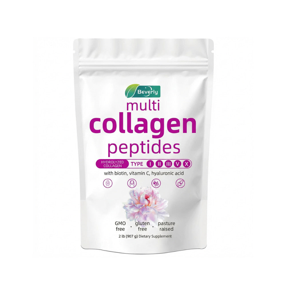 Multi-Kollagen Peptide Pulver für Haut, Haare & Nägel