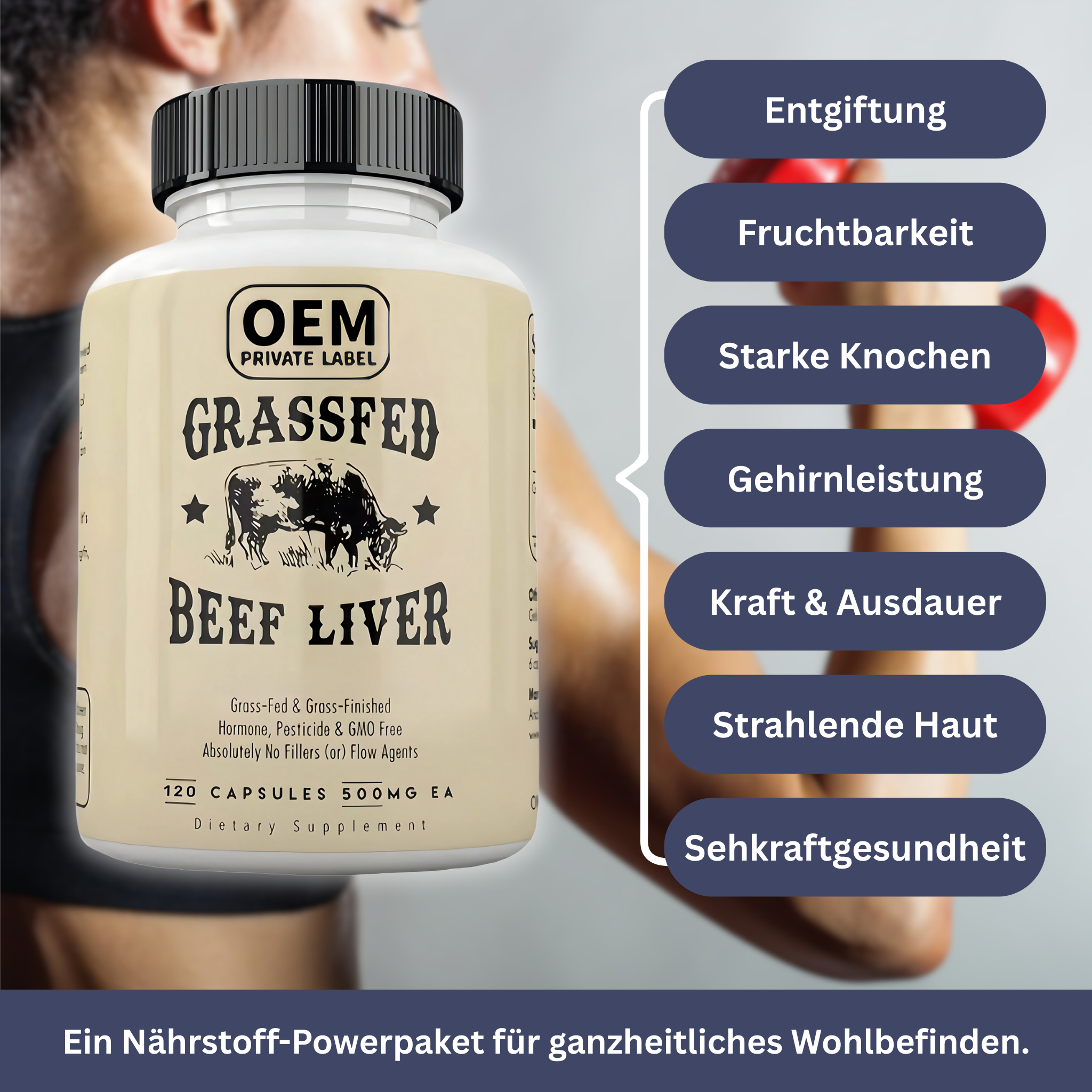Rinderleber-Kapseln – Energie & Vitalität