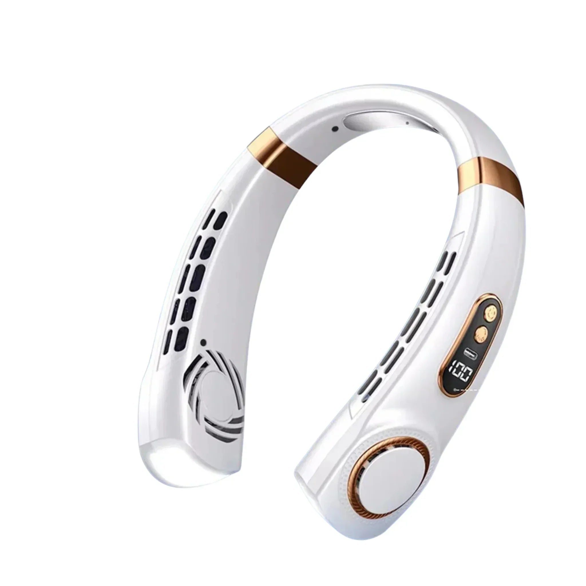 Portable Neck Fan with LED Cool Plates