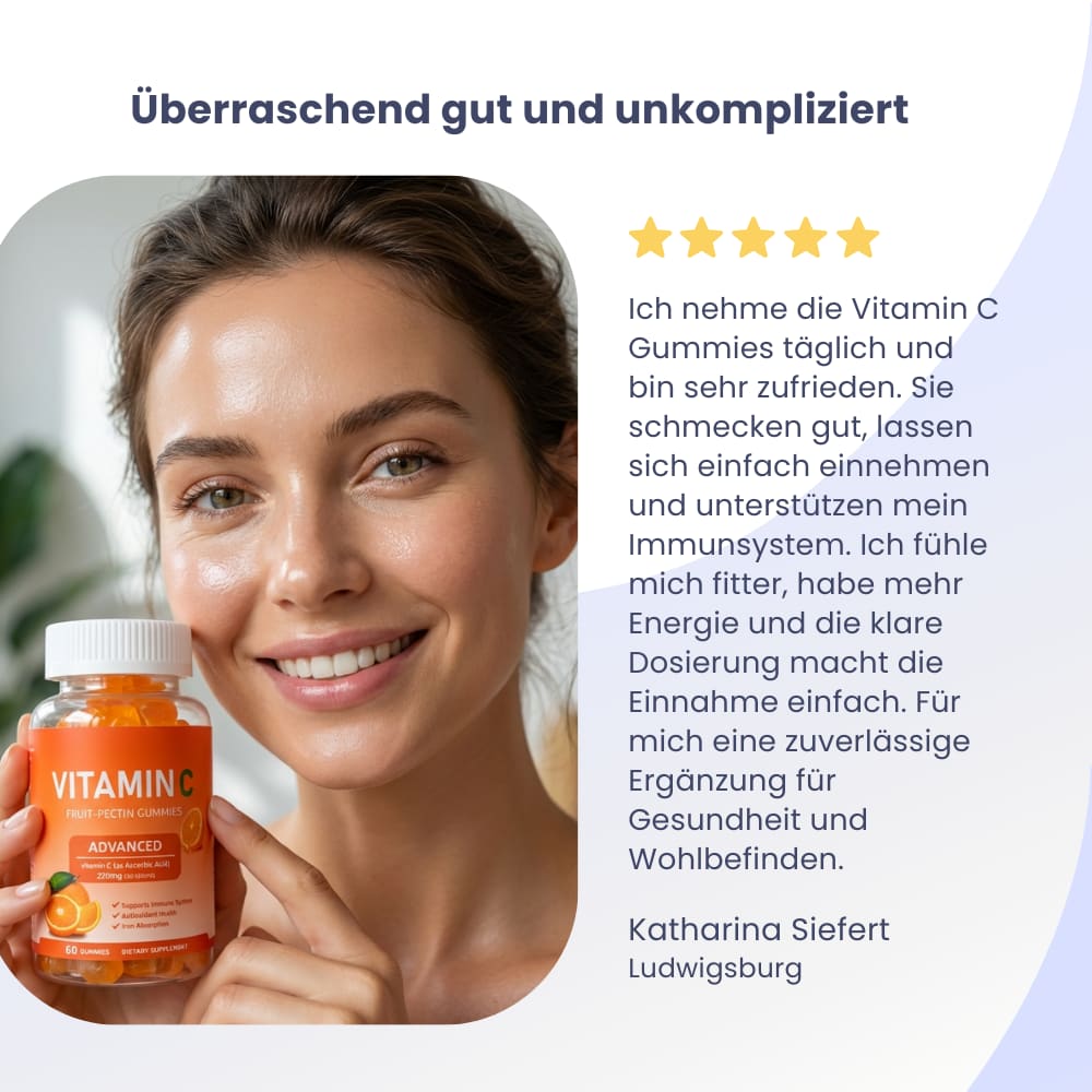 Vitamin C Gummies – Immunsystem & Zellschutz