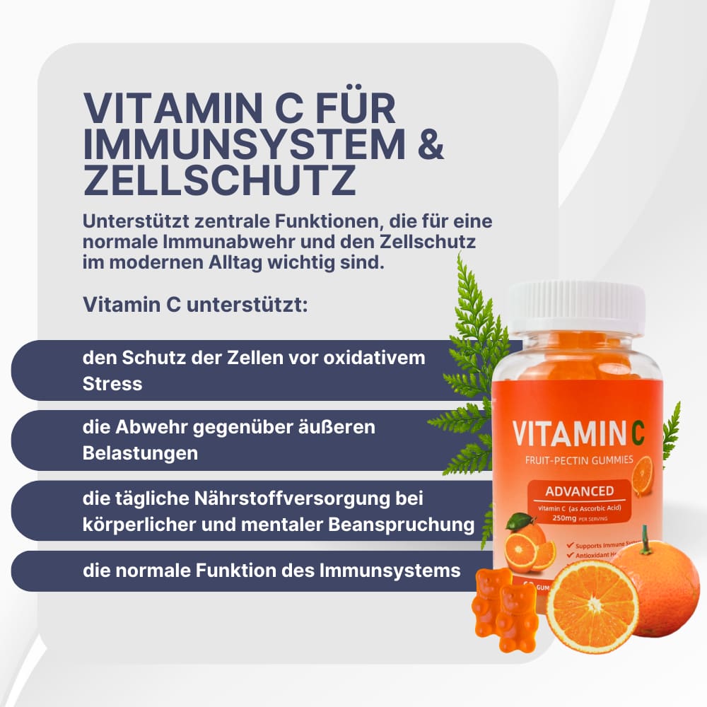 Vitamin C Gummies – Immunsystem & Zellschutz