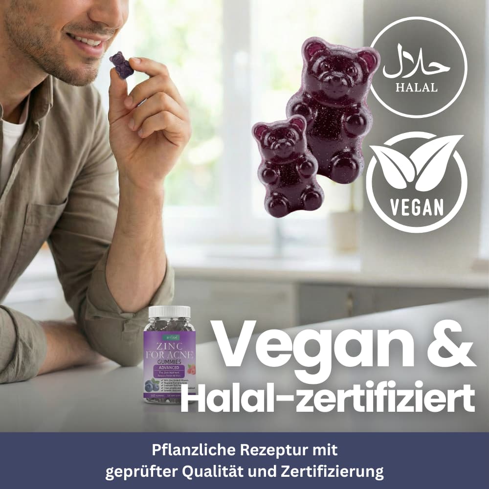Zink + Vitamin C Gummies – Für Haut & Immunsystem