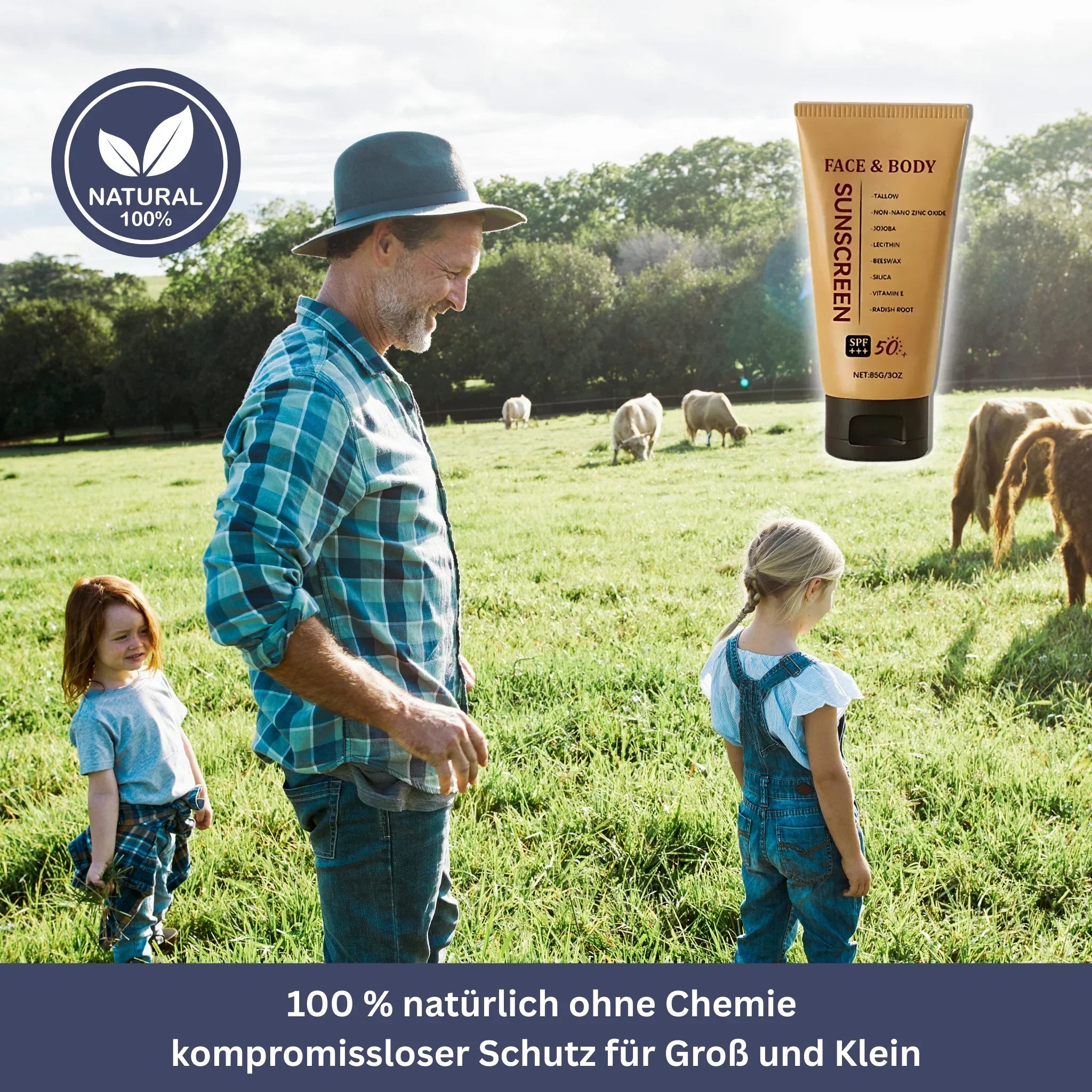 Beef Tallow Mineralischer Sonnenschutz SPF 50