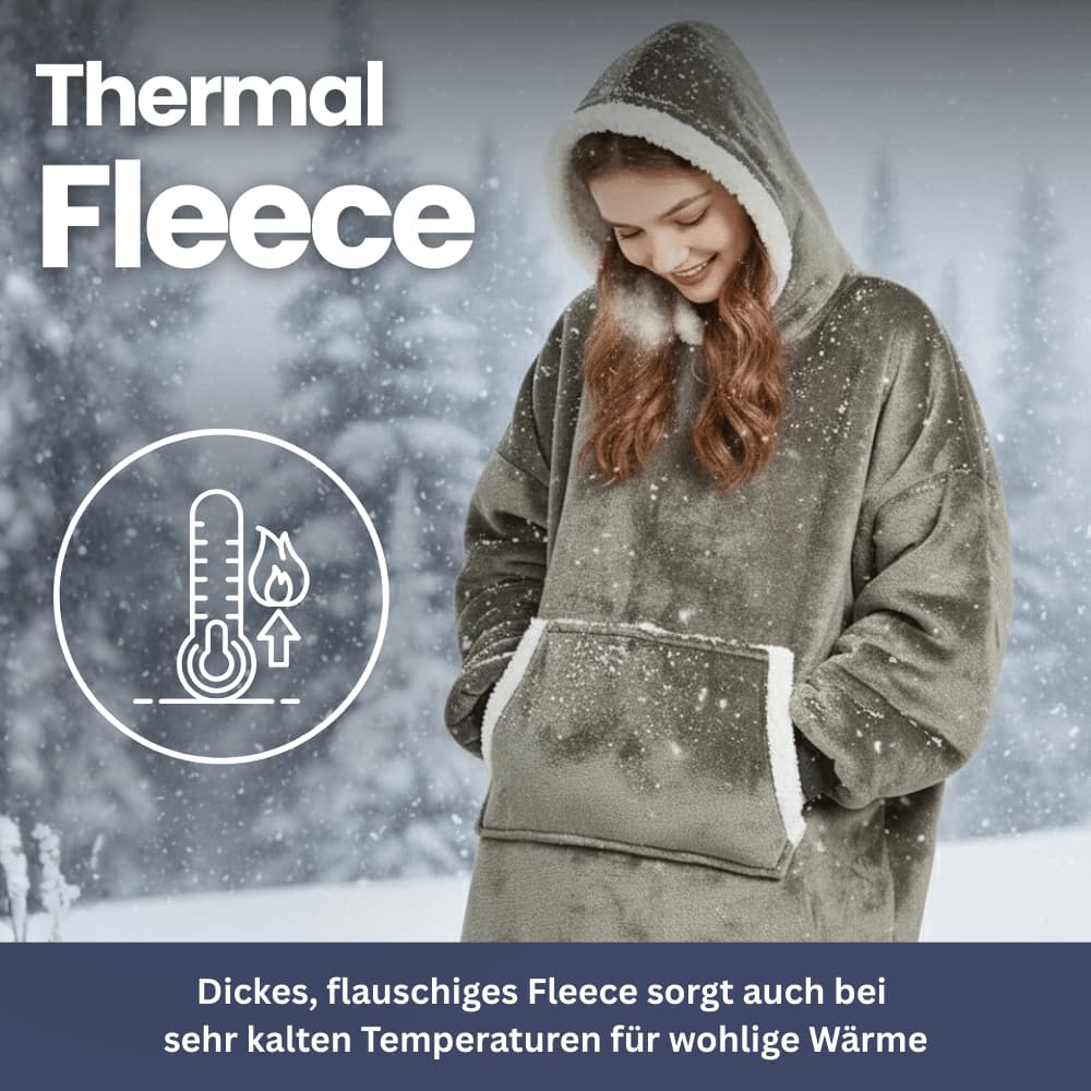 WärmeWunder – Hoodie Decke mit Ärmeln