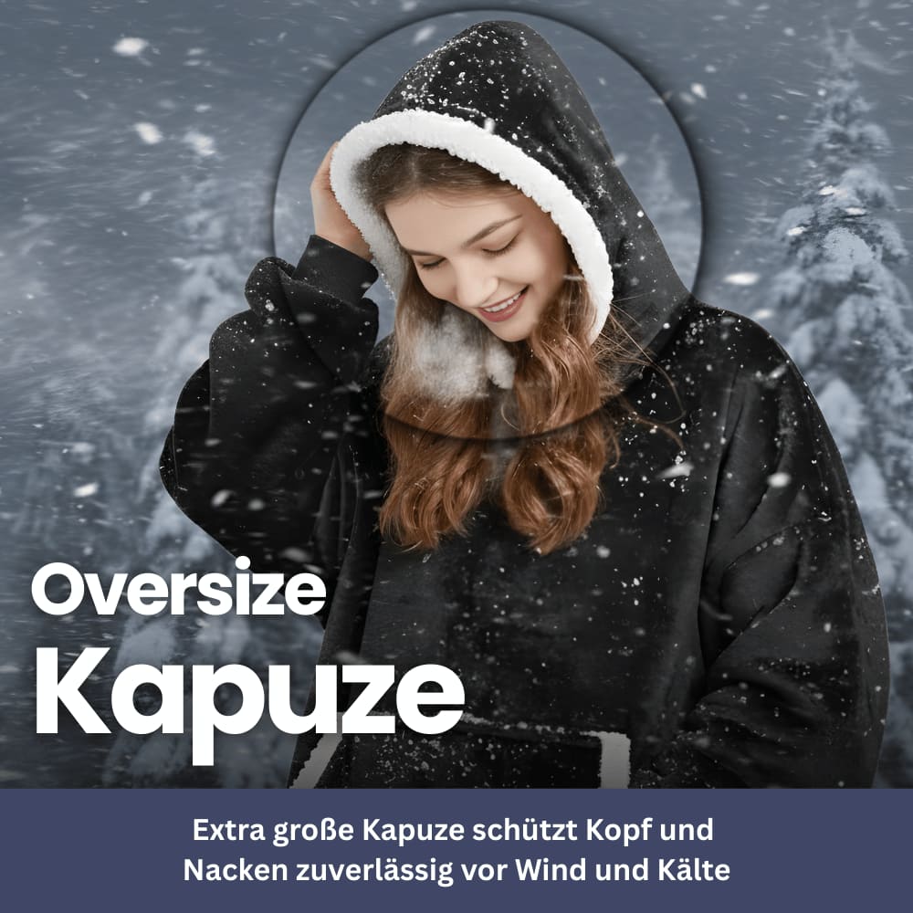 WärmeWunder – Hoodie Decke mit Ärmeln