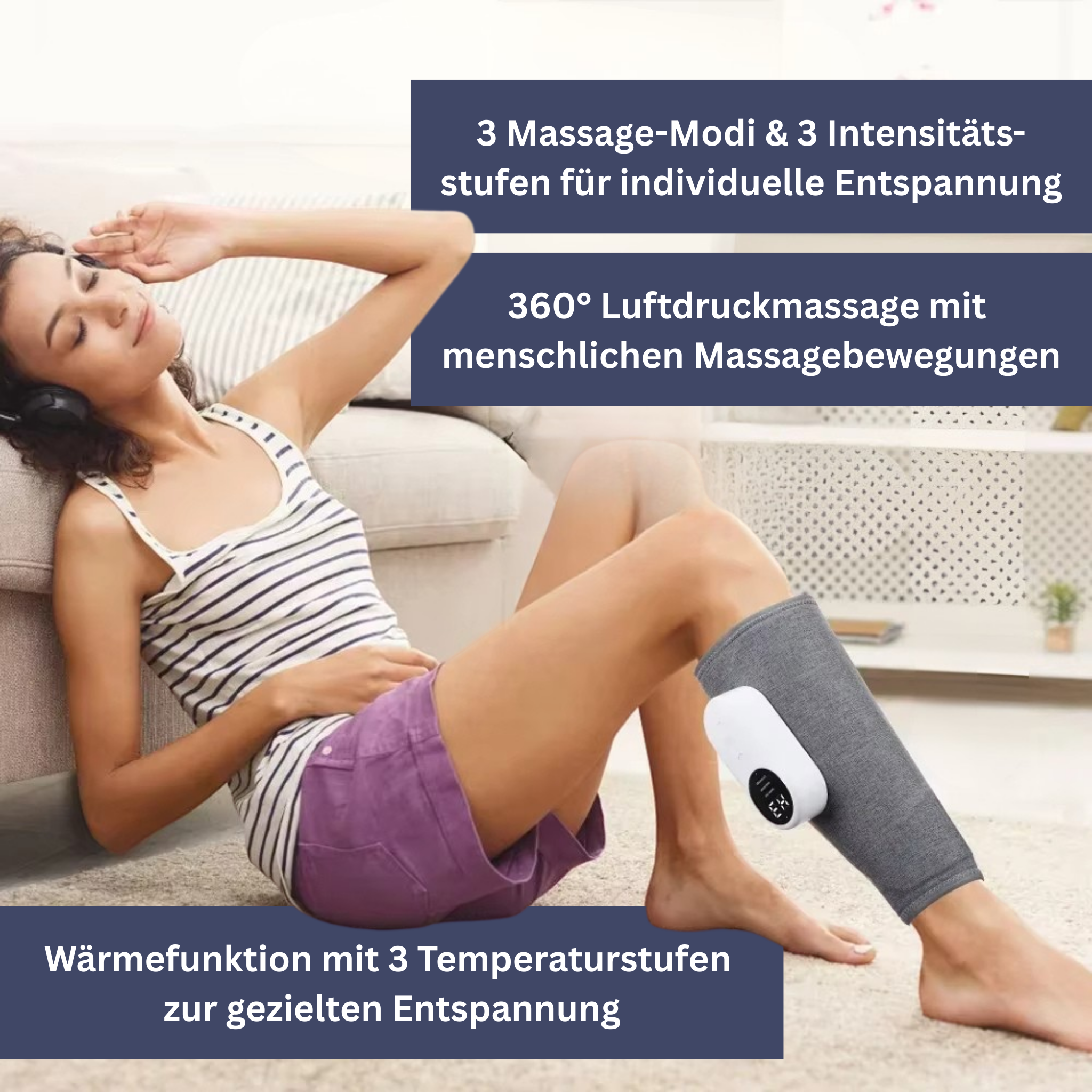 LymphVital 3-in-1 Leg Massager