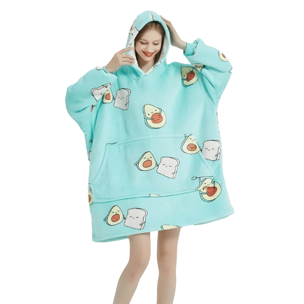 WärmeWunder – Hoodie Decke mit Ärmeln