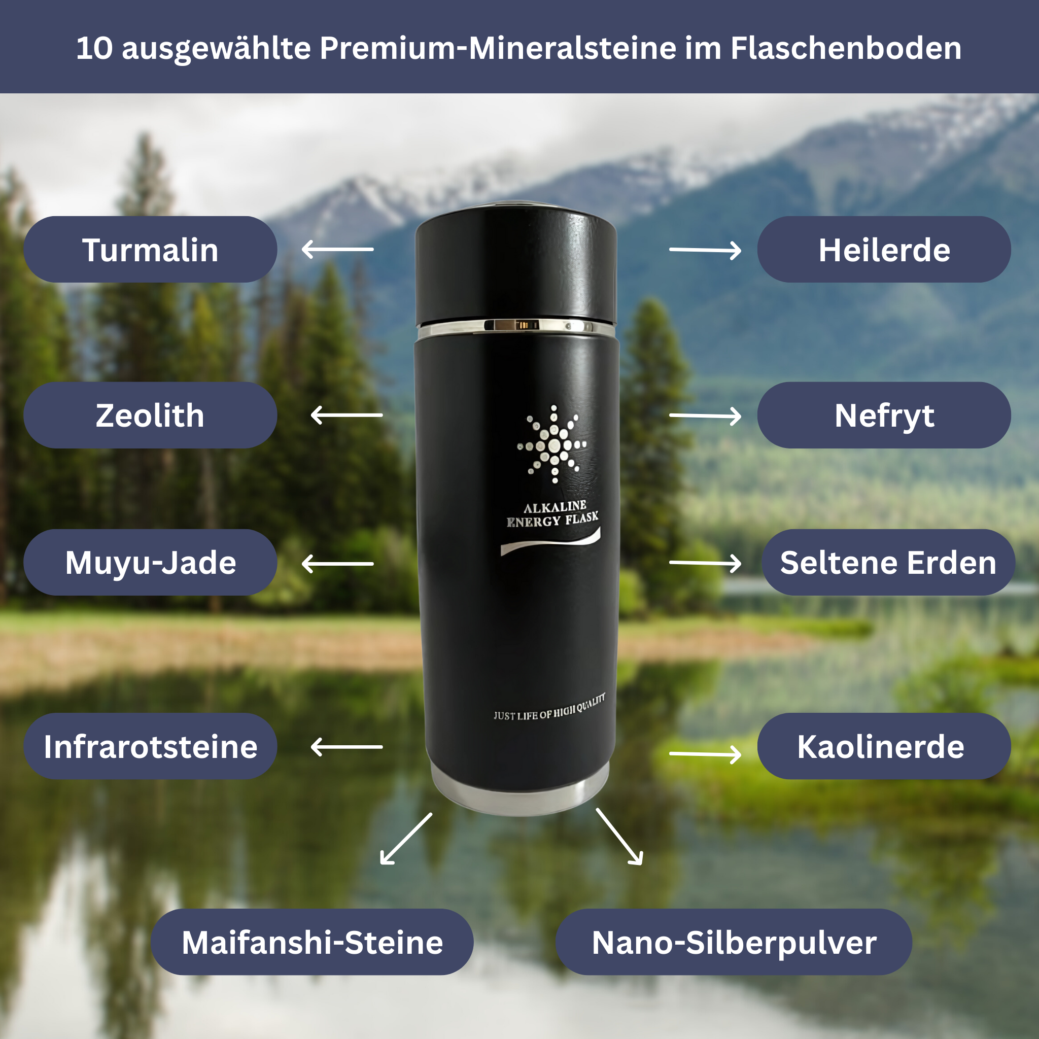 AquaBalance – Alkaline filter bottle