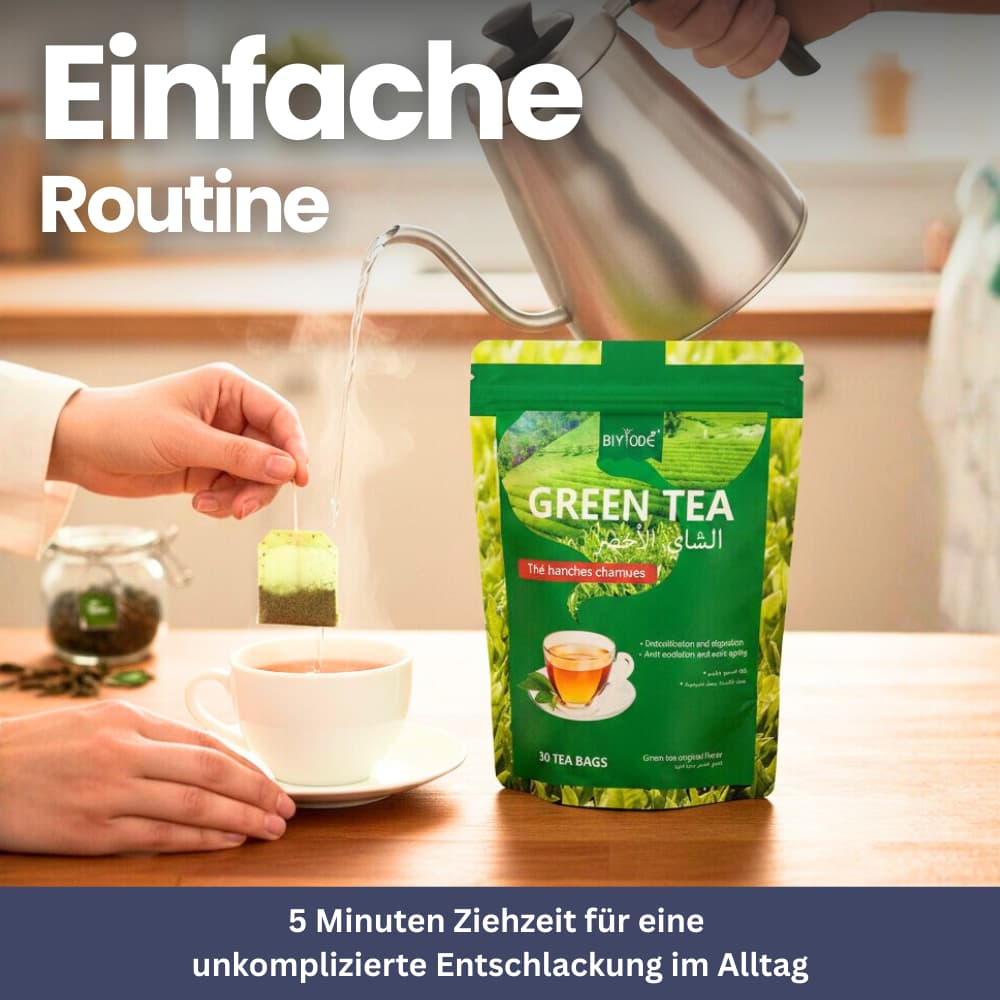 Grüner Tee aus ausgewählten Teeblättern