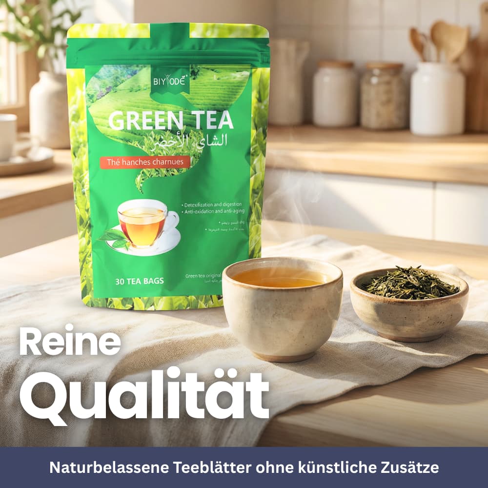 Grüner Tee aus ausgewählten Teeblättern