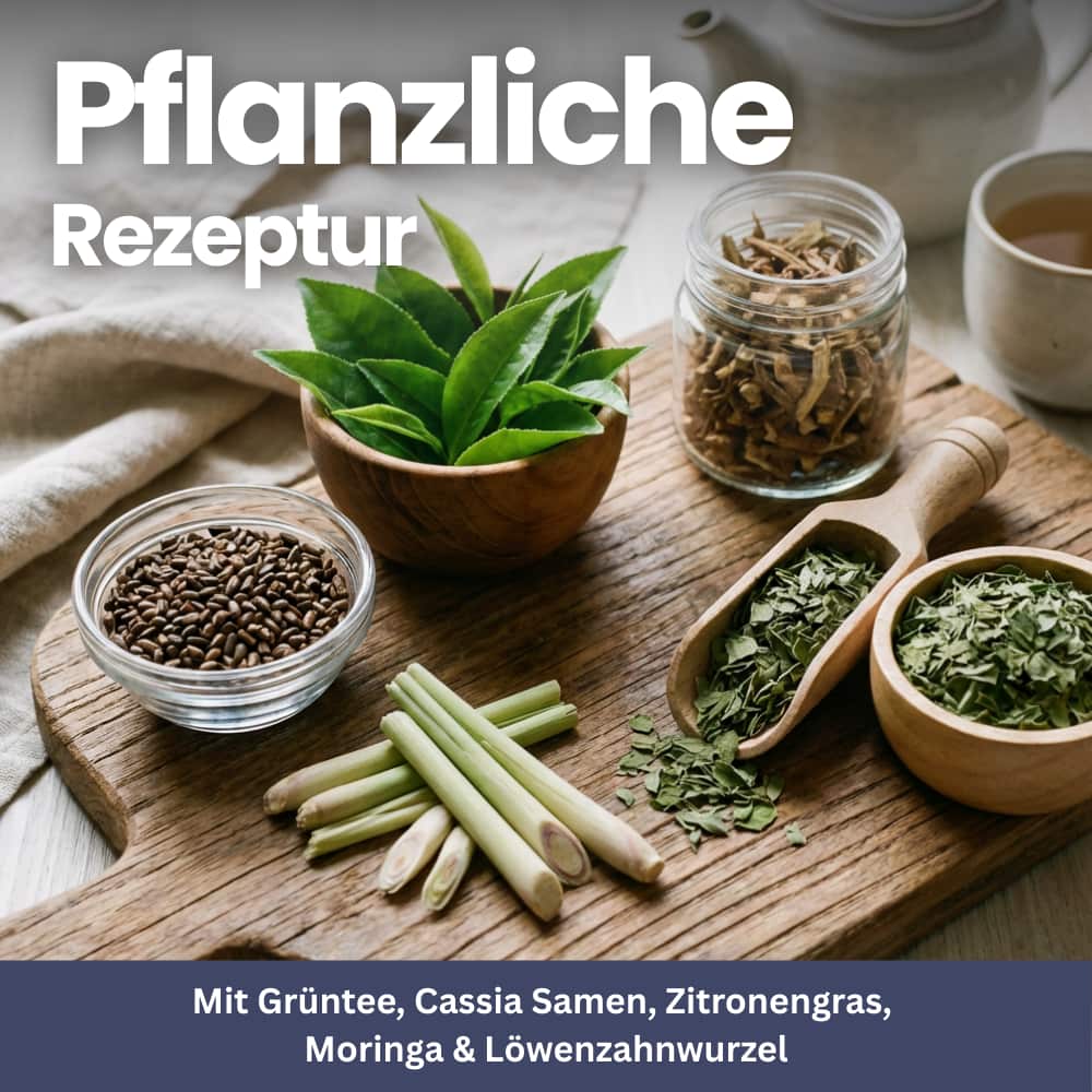 Kräutertee-Mischung mit Grüntee, Cassia-Samen & Zitronengras