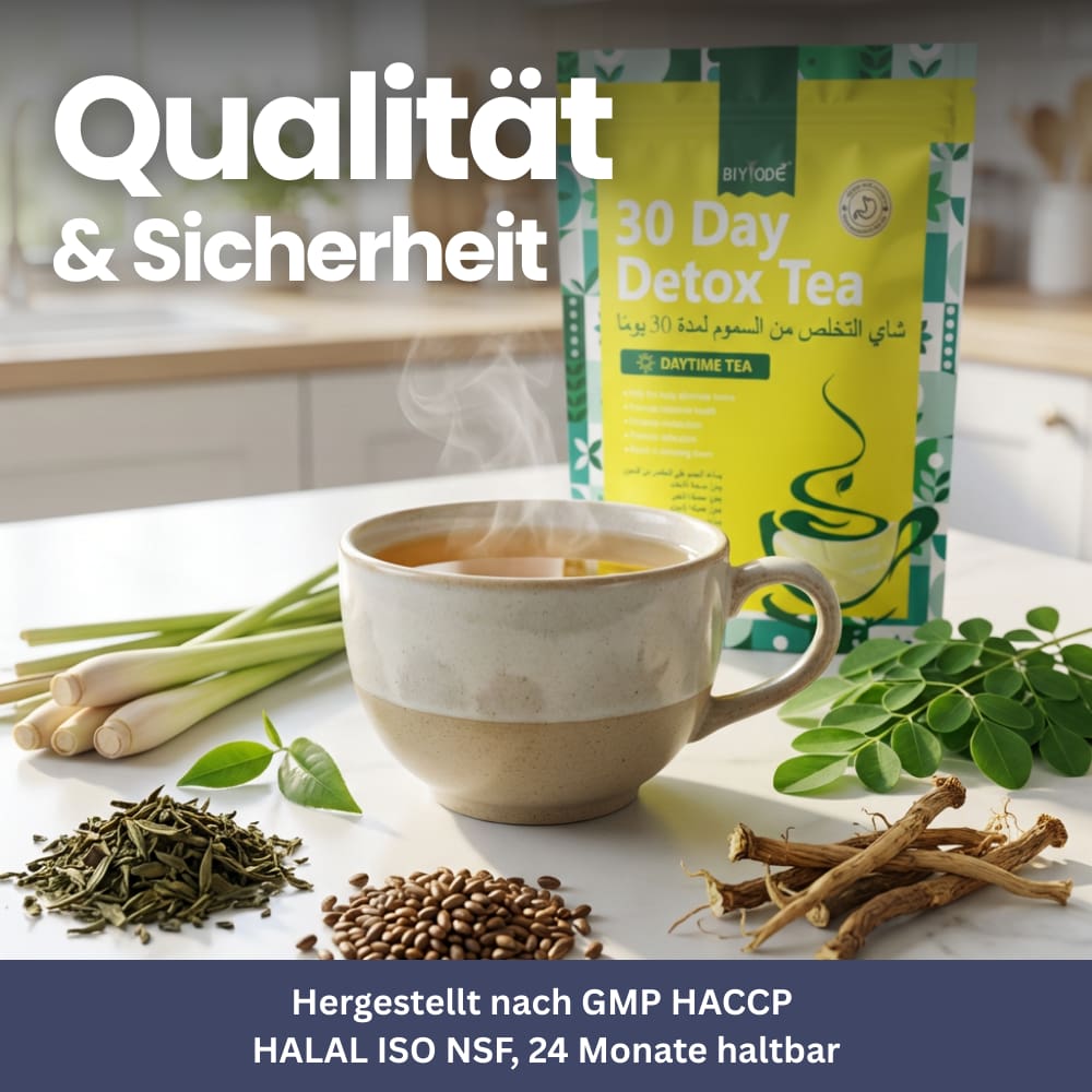 Kräutertee-Mischung mit Grüntee, Cassia-Samen & Zitronengras