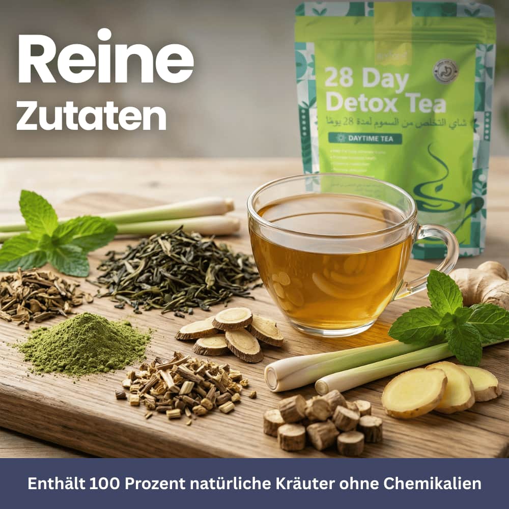 Kräutertee-Mischung mit Grüntee, Ingwer & Zitronengras
