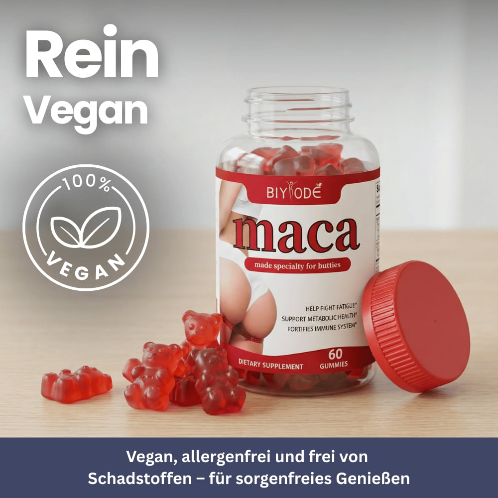 Maca Gummies für Frauen – Energie & Wohlbefinden