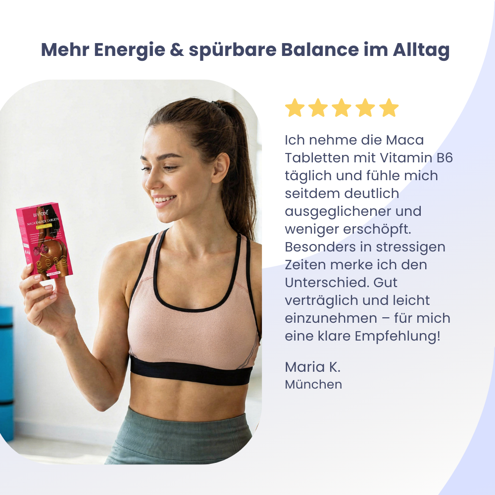 Maca Tabletten mit Vitamin B6