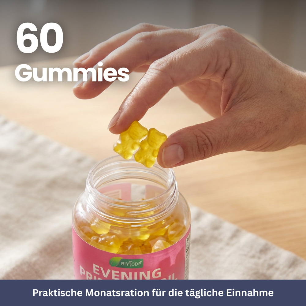 Nachtkerzenöl Gummies – Für Haut & Hormonbalance