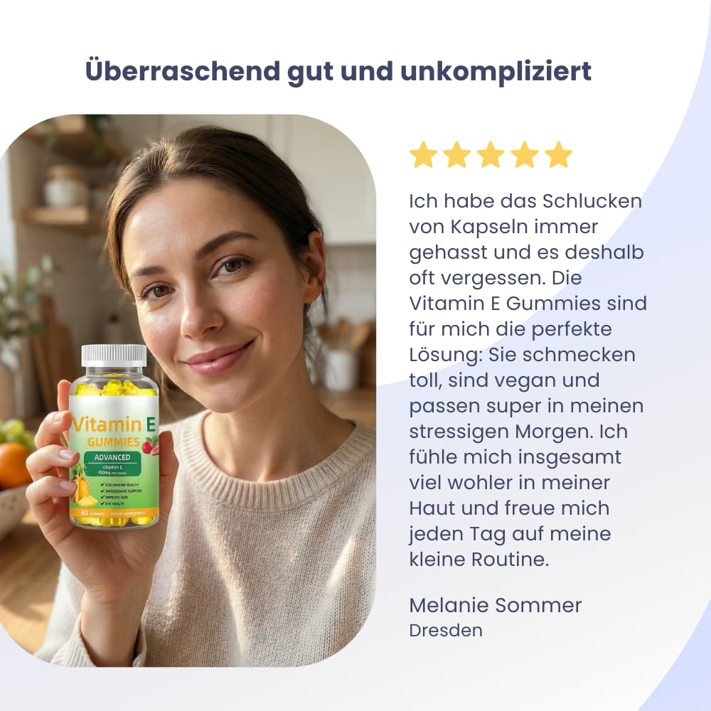 Vitamin E Gummies – Hautpflege & Zellschutz