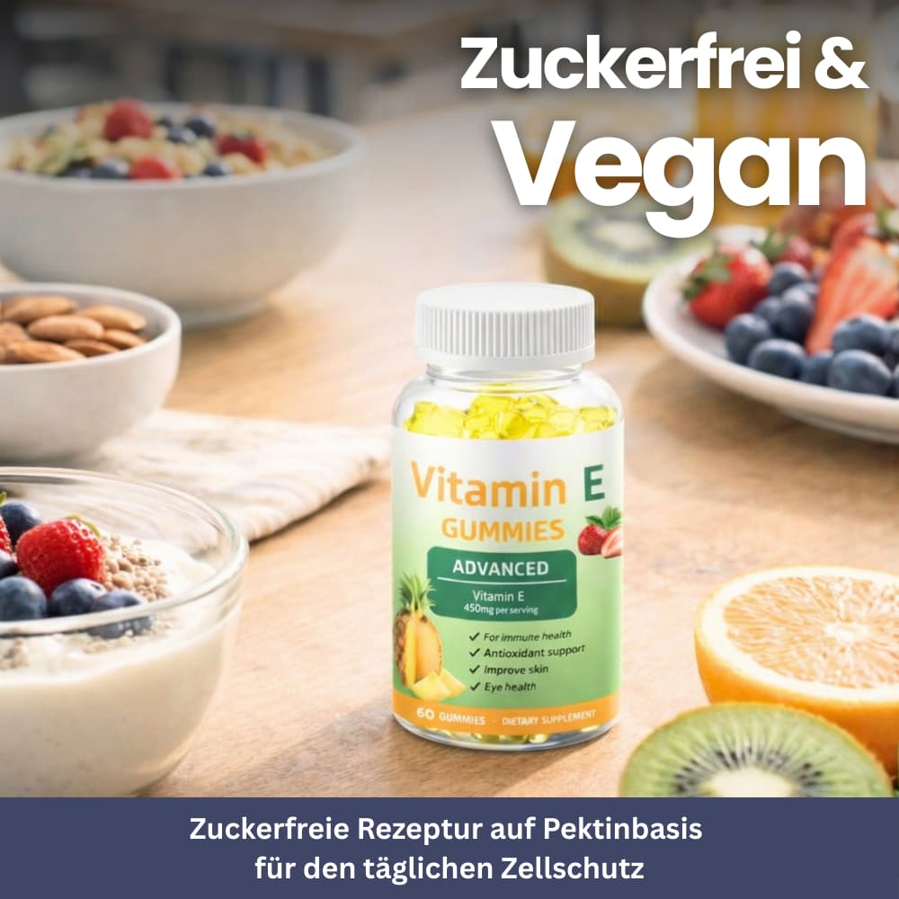 Vitamin E Gummies – Hautpflege & Zellschutz