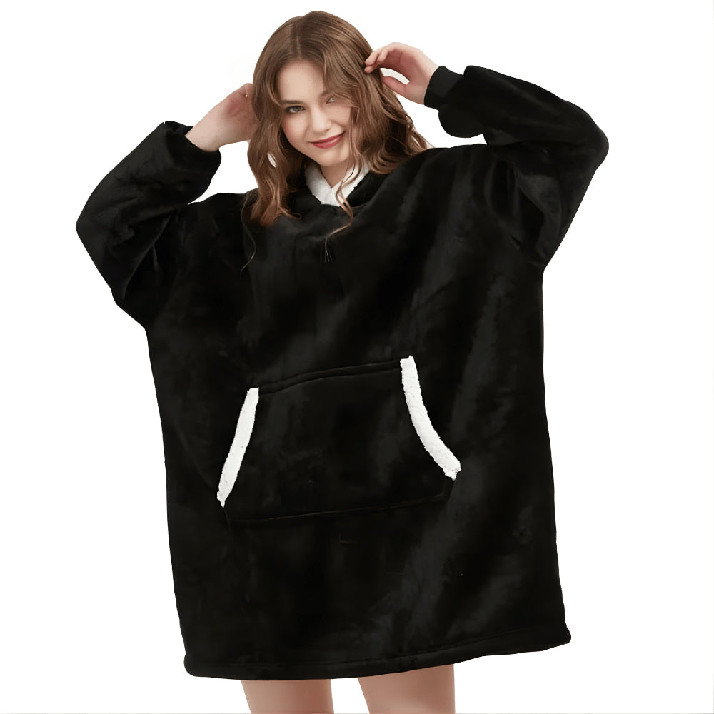 WärmeWunder – Hoodie Decke mit Ärmeln