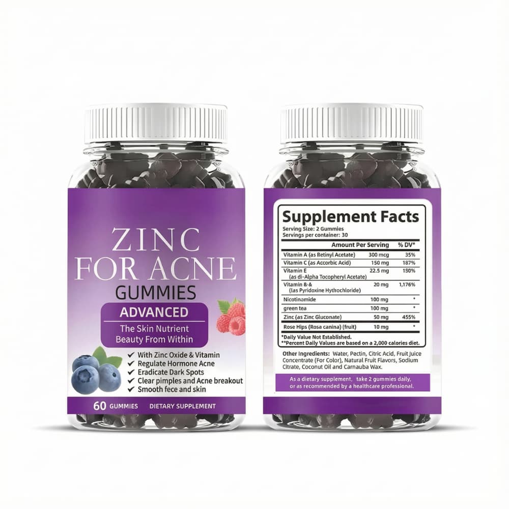 Zinc + Vitamin C Gummies – For Skin & Immune Health